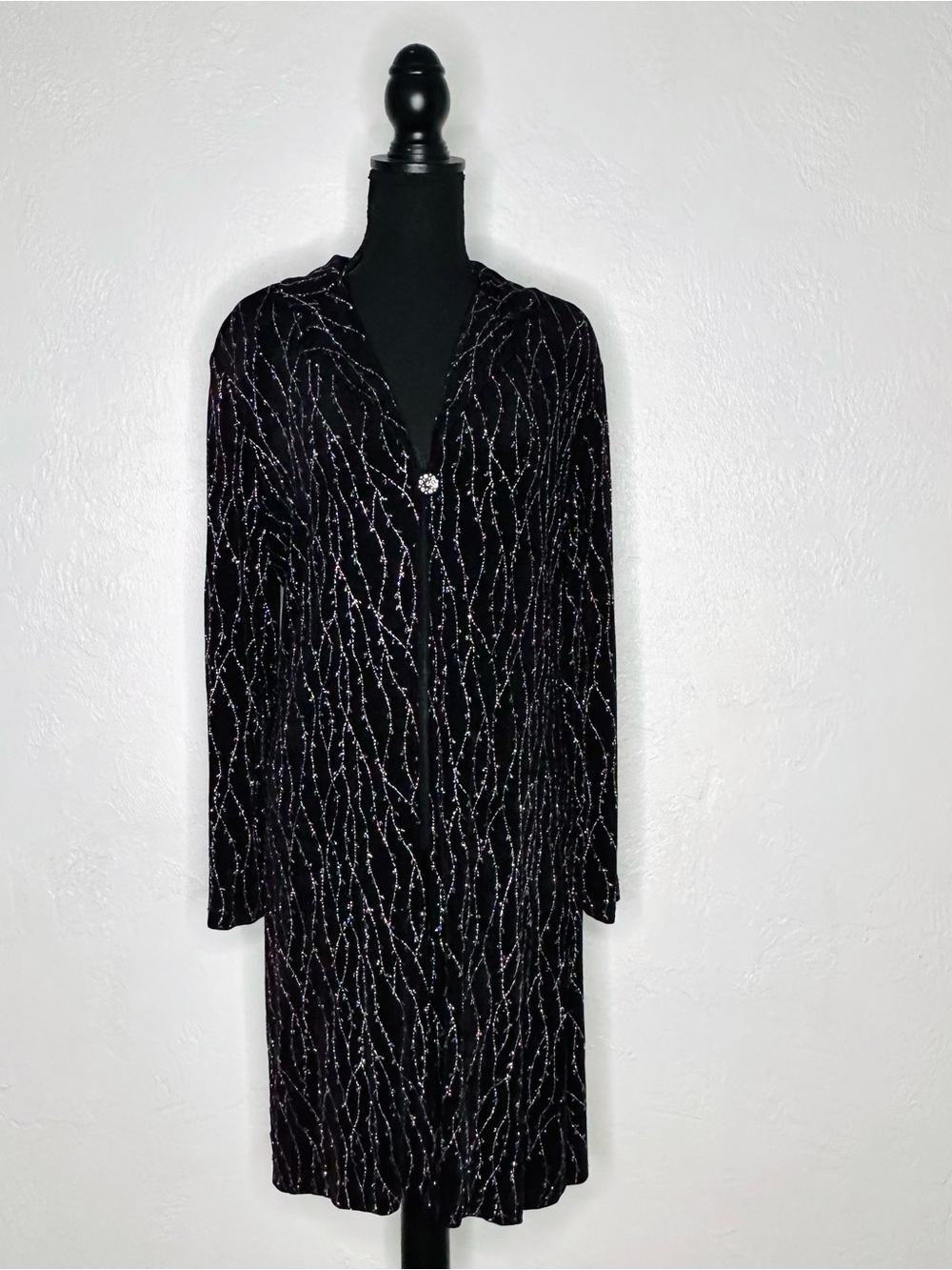 Vintage 90s Ronni Nicole sparkly coat dress
